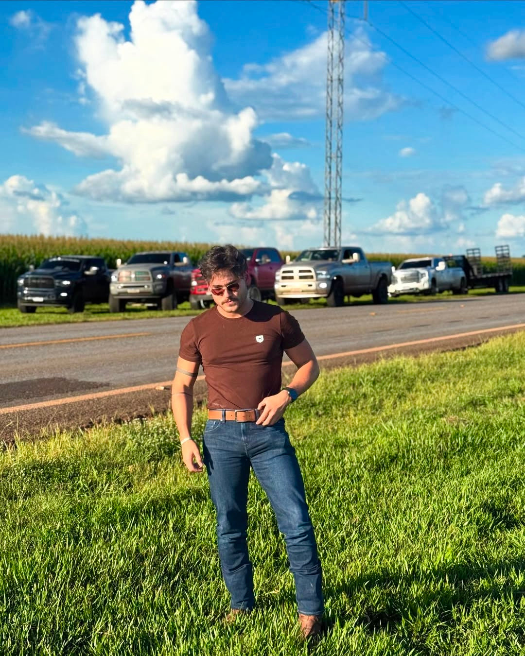 Camiseta Básica Westew em Algodão Cotton – Marrom